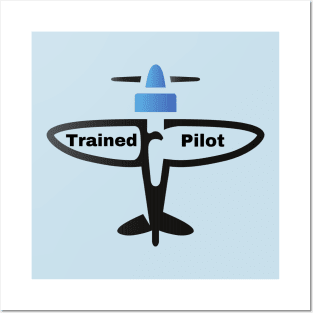 Trained Pilot Design Posters and Art